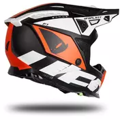 Moto Cross Enduro Мотошлем Ufo ECHUS Black Orange White Matt