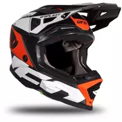 Moto Cross Enduro Мотошлем Ufo ECHUS Black Orange White Matt