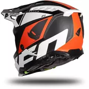 Moto Cross Enduro Мотошлем Ufo ECHUS Black Orange White Matt