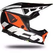 Moto Cross Enduro Мотошлем Ufo ECHUS Black Orange White Matt
