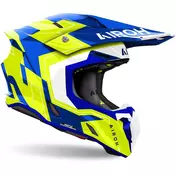 Airoh TWIST 3 DIZZY Cross Enduro Motorcycle Мотошлем Glossy Blue Yellow