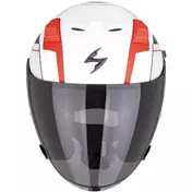 Scorpion EXO-Z1 VUE Jet Motorcycle Мотошлем Matt White Red Black