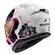Shark D-skwal 3 Mayfer Мотошлем White Purple Glitter Белый