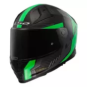 LS2 FF811 Vector II Carbon Grid Full Face Helmet Matt Fluo Green