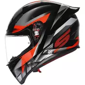 Agv K1 S FASTLAP Full Face Motorcycle Мотошлем Black Grey Red