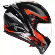 Agv K1 S FASTLAP Full Face Motorcycle Мотошлем Black Grey Red
