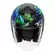 Shark Skwal Jet Pranz Mat Мотошлем Green Blue Зеленый