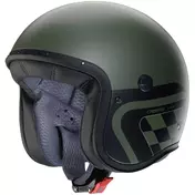 Moto Jet Caberg FREERIDE X DAYTONA Opaque MILITARY Green Nero Silver shell
