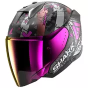 SHARK Skwal i3 Jet Hellcat open face helmet Black / Chrome / Purple
