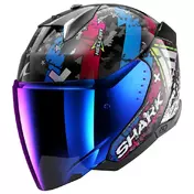 SHARK Skwal i3 Jet Hellcat open face helmet Black / Chrome / Blue
