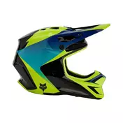 FOX RACING MX V3 Streak off-road helmet Черно-желтый