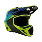 FOX RACING MX V3 Streak off-road helmet Черно-желтый