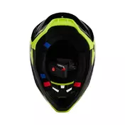 FOX RACING MX V3 Streak off-road helmet Черно-желтый