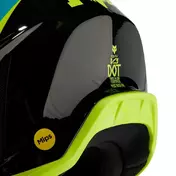 FOX RACING MX V3 Streak off-road helmet Черно-желтый