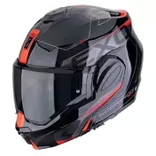 SCORPION EXO-Tech EVO Traveller modular helmet Красно-черный
