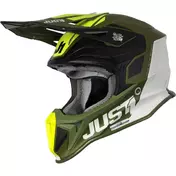Moto Cross Enduro Мотошлем In Fiber Just1 J18 PULSAR Army green