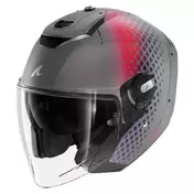 SHARK RS Jet Stride Mat Open Face Helmet Silver / Violet / Blue