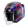 Shark Skwal Jet Pranz Мотошлем Blue Red Синий