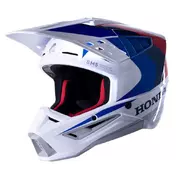 ALPINESTARS Honda S-M5 Ece 22.06 off-road helmet White / Blue / Red Glossy