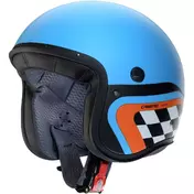 Caberg FREERIDE X DAYTONA Jet Motorcycle Мотошлем Matt Clear Blue Black Orange