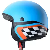 Caberg FREERIDE X DAYTONA Jet Motorcycle Мотошлем Matt Clear Blue Black Orange