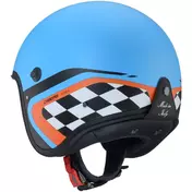 Caberg FREERIDE X DAYTONA Jet Motorcycle Мотошлем Matt Clear Blue Black Orange
