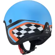 Caberg FREERIDE X DAYTONA Jet Motorcycle Мотошлем Matt Clear Blue Black Orange