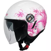 ORIGINE ALPHA SUMMERTIME Jet Motorcycle Мотошлем Pink White Matt 22.06