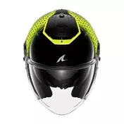 SHARK RS Jet Stride open face helmet Black / Yellow / Silver