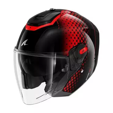 SHARK RS Jet Stride open face helmet Black / Red / Anthracite