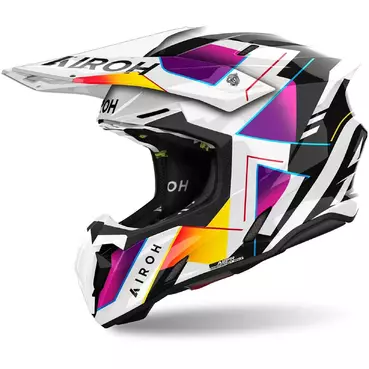 Airoh TWIST 3 RAINBOW Glossy Cross Enduro Motorcycle Мотошлем