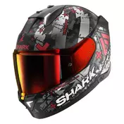 SHARK Skwal I3 Hellcat Full Face Helmet Black / Chrome / Red