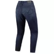 Rev'it Harper Tapered Ladies Dark Blue Used Motorcycle Jeans - L30
