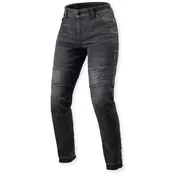 Rev'it Moto 2 Slim Ladies Motorcycle Jeans Dark black stone - L30