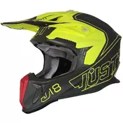 Moto Cross Enduro Мотошлем Just1 J18 + MIPS VERTIGO Red Gray Yellow Fluo