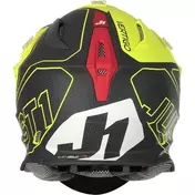 Moto Cross Enduro Мотошлем Just1 J18 + MIPS VERTIGO Red Gray Yellow Fluo