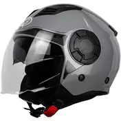 Jet One ALFA 2.0 Solid Nardo Grey Motorcycle Мотошлем