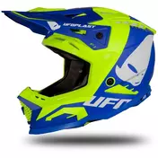 Moto Cross Enduro Мотошлем Ufo ECHUS Blue Fluo Yellow Matt