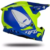 Moto Cross Enduro Мотошлем Ufo ECHUS Blue Fluo Yellow Matt