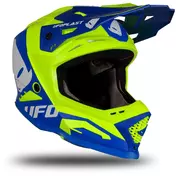 Moto Cross Enduro Мотошлем Ufo ECHUS Blue Fluo Yellow Matt