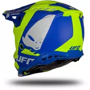 Moto Cross Enduro Мотошлем Ufo ECHUS Blue Fluo Yellow Matt