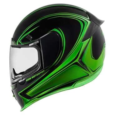 Icon Airframe Pro Halo мотошлем зеленый