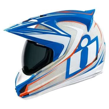 Icon Variant Raiden Glory белый\синий мотошлем