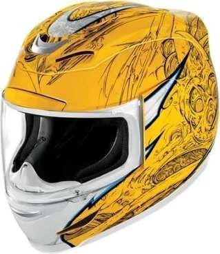 Icon Airmada Sportbike SB1 мотошлем желтый