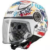 Mt Мотошлемs LITE CREW A5 Multicolor Glossy Children's Jet Motorcycle Мотошлем