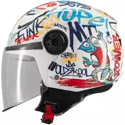 Mt Мотошлемs LITE CREW A5 Multicolor Glossy Children's Jet Motorcycle Мотошлем