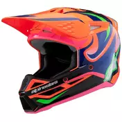 Alpinestars SM3 YOUTH DEEGAN Kids Cross Enduro Motorcycle Мотошлем Fluorescent Orange Purple Fluorescent Pink Glossy