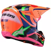 Alpinestars SM3 YOUTH DEEGAN Kids Cross Enduro Motorcycle Мотошлем Fluorescent Orange Purple Fluorescent Pink Glossy