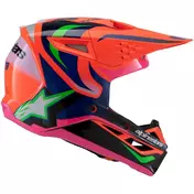 Alpinestars SM3 YOUTH DEEGAN Kids Cross Enduro Motorcycle Мотошлем Fluorescent Orange Purple Fluorescent Pink Glossy