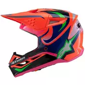 Alpinestars SM3 YOUTH DEEGAN Kids Cross Enduro Motorcycle Мотошлем Fluorescent Orange Purple Fluorescent Pink Glossy